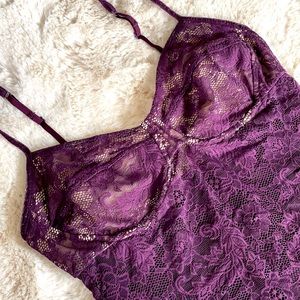 SOLD | Wilfred Purple Lace Corset Tank